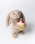 Jellycat -  bashful birthday bunny - beige