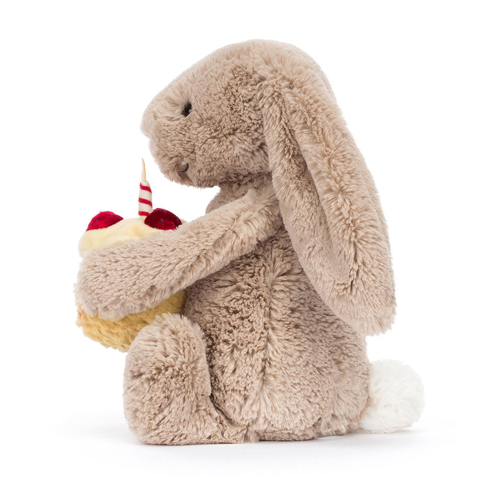 Jellycat -  bashful birthday bunny - beige