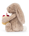 Jellycat -  bashful birthday bunny - beige
