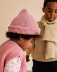 Hvid - Fonzie - Beanie - kids - 6-10Y