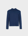 Bellerose - velfie rollneck longsleeve - black iris