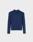 Bellerose - velfie rollneck longsleeve - black iris
