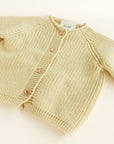 Hvid - wool cardigan - inga - light yellow