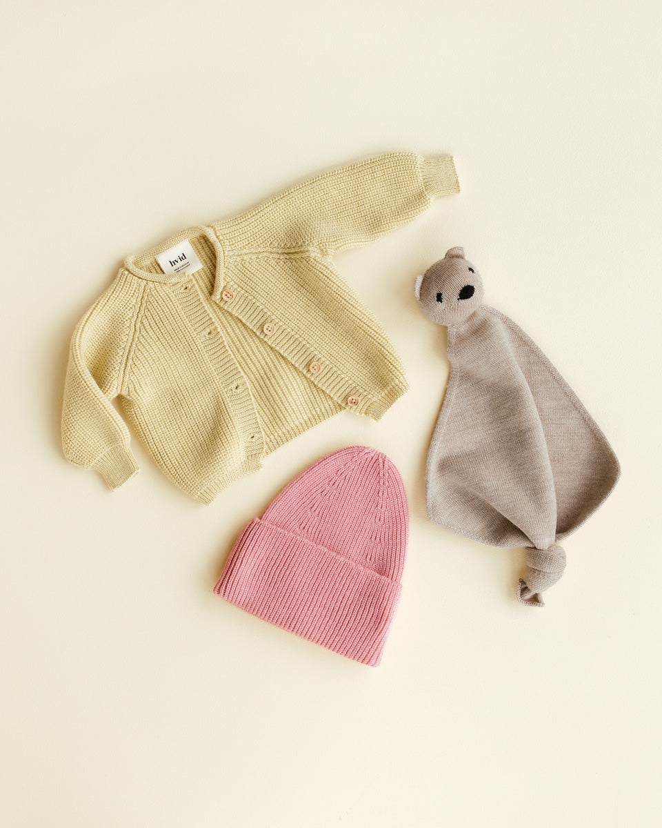 Hvid - wool cardigan - inga - light yellow