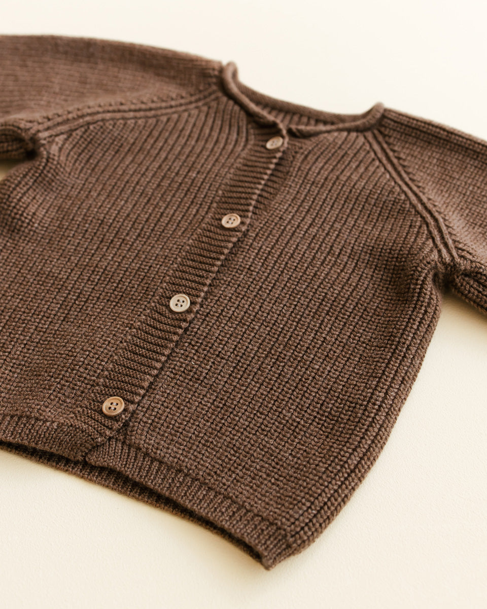 Hvid - wool cardigan - inga - mocha