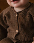 Hvid - wool cardigan - inga - mocha