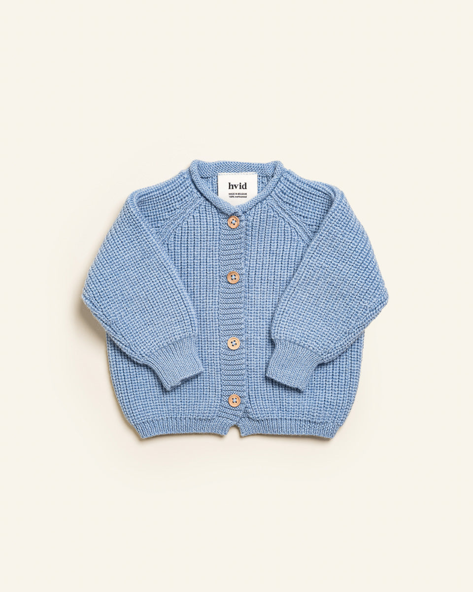 Hvid - wool cardigan - inga - light blue