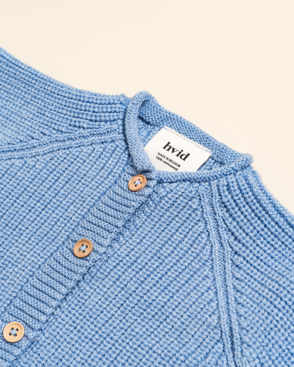 Hvid - wool cardigan - inga - light blue