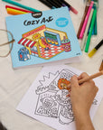 Omy - cozy coloring book - supermarkt