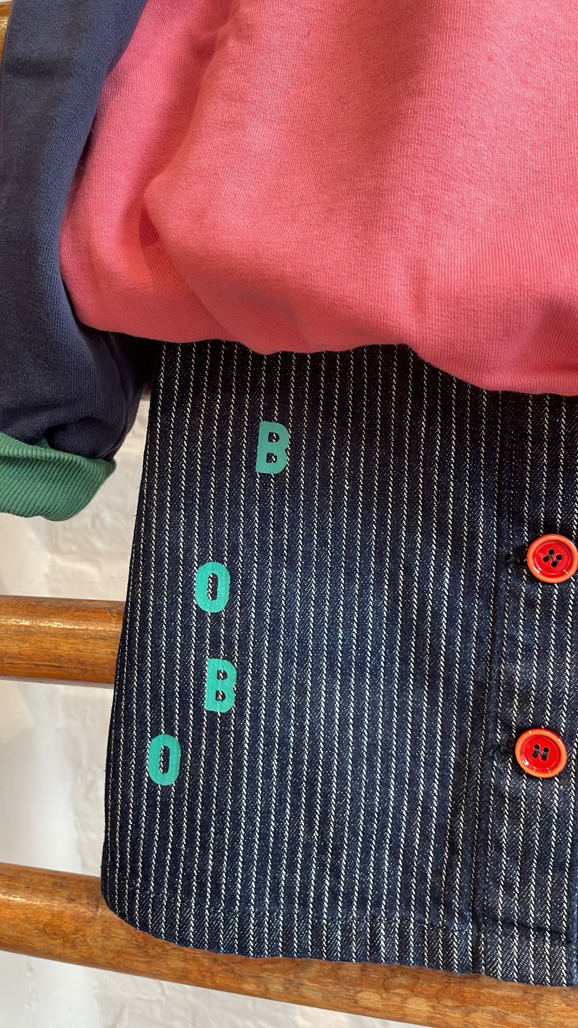 Bobo Choses - kids - tic tac toe colorblock sweatshirt