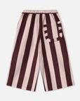Fliink - dolly stripe pants - rose/burgundy