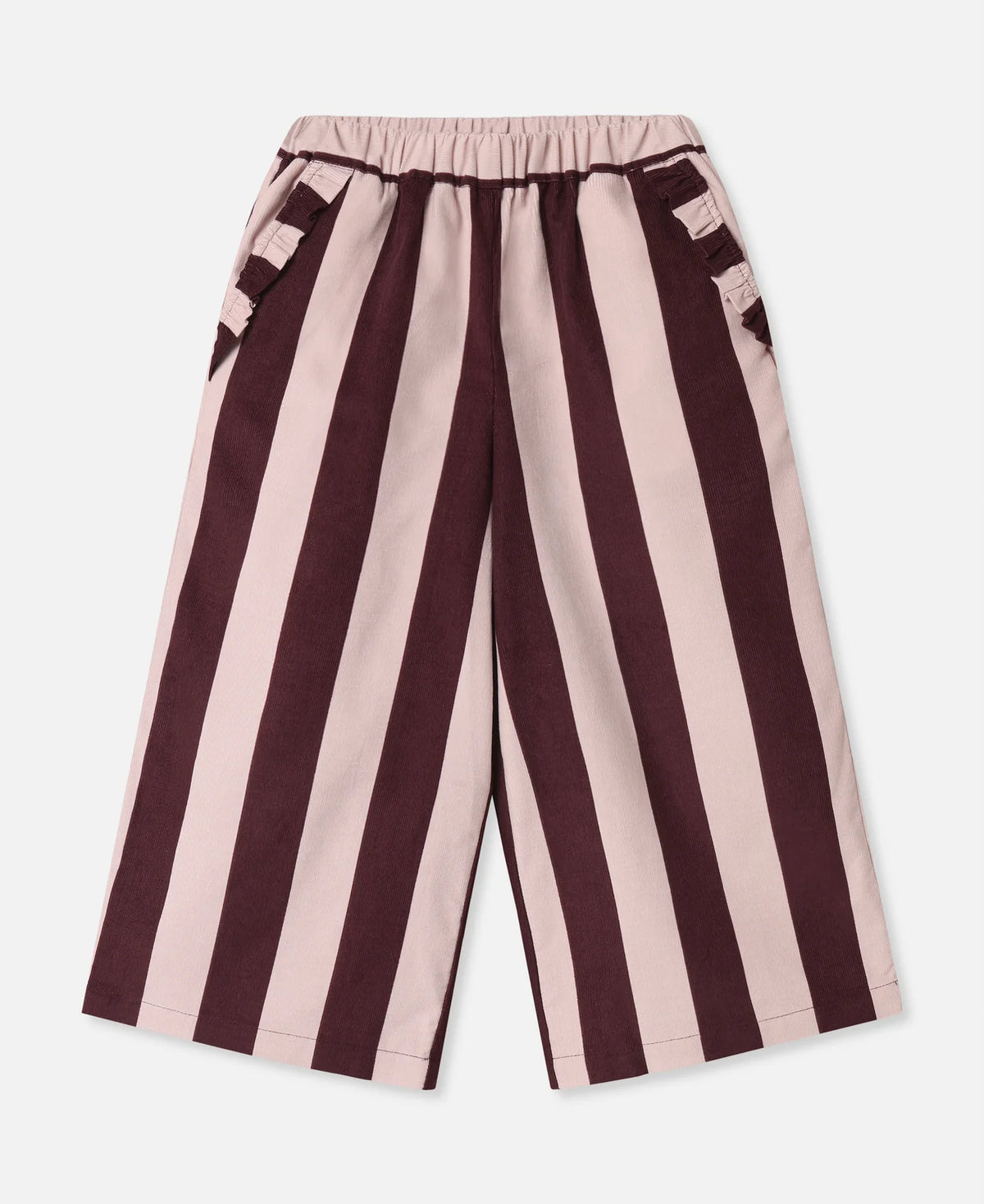 Fliink - dolly stripe pants - rose/burgundy