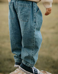 Fliink - don denim pants - medium blue
