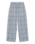 Brunobruno nation - dora check pants - dusty blue