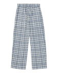 Brunobruno nation - dora check pants - dusty blue