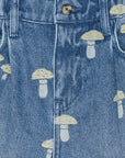 Brunobruno nation - dorethy denim pants - mid blue mushroom