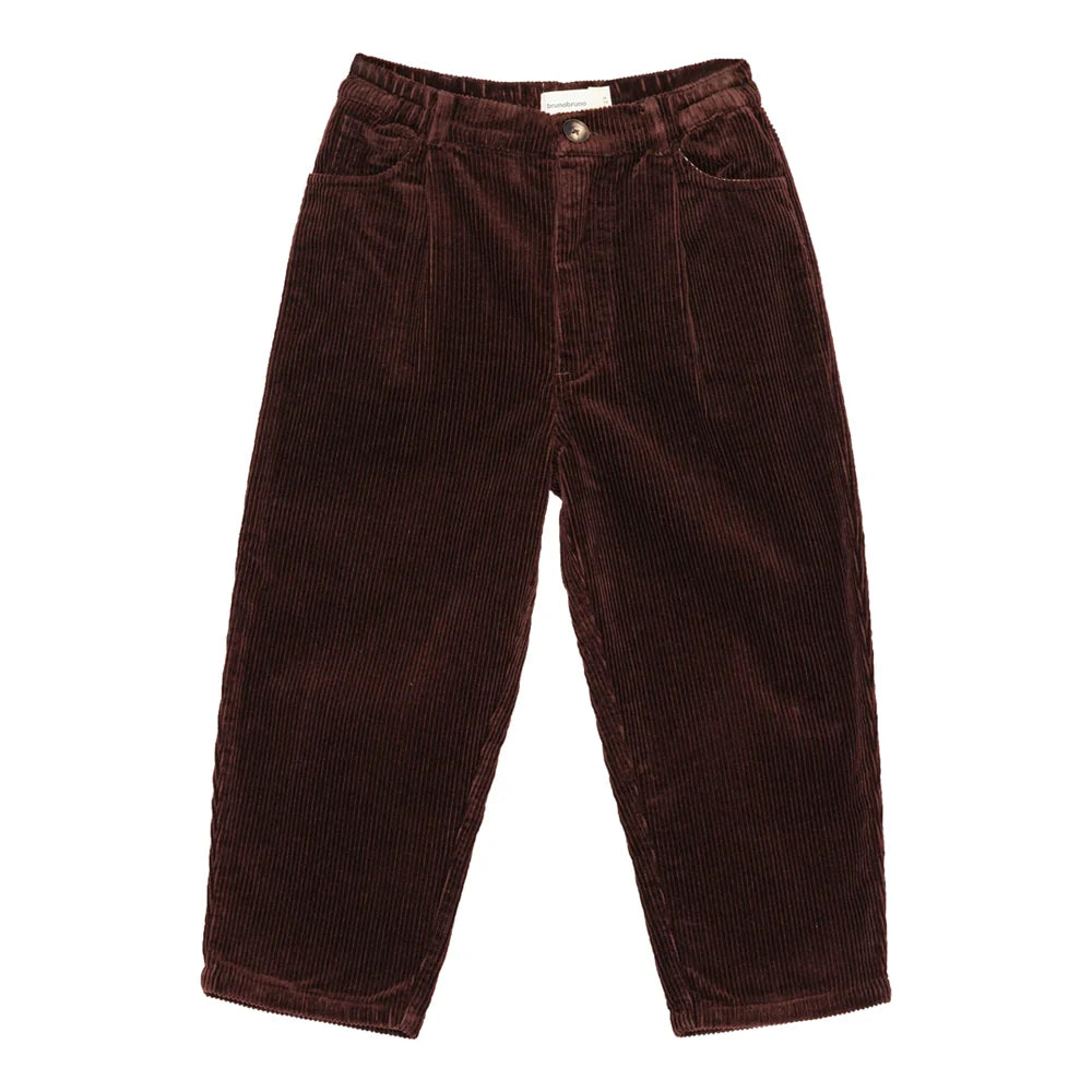 Brunobruno nation - dorethy corduroy pants - marron plum