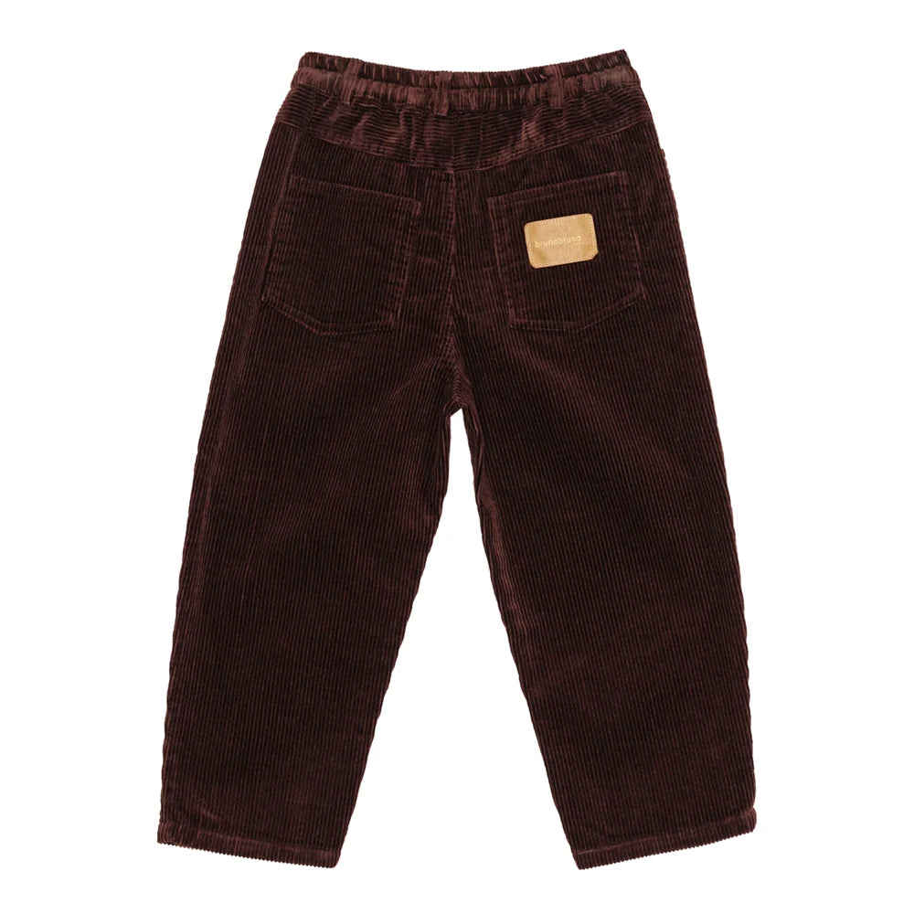 Brunobruno nation - dorethy corduroy pants - marron plum