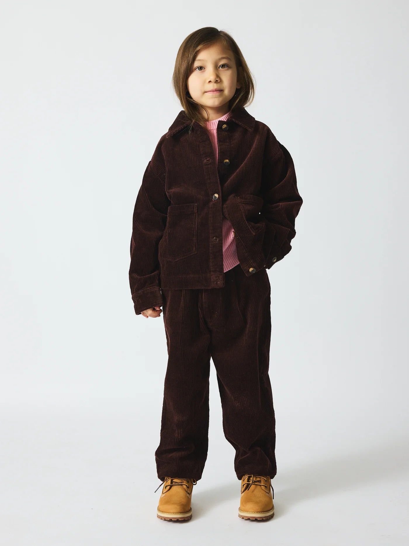 Brunobruno nation - dorethy corduroy pants - marron plum