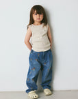 Brunobruno nation - elliot tanktop - anitque white melange