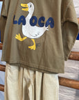 Bobo Choses - kids - la oca t-shirt - khaki