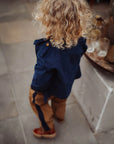 Fliink - dolly contrast pants - dull gold