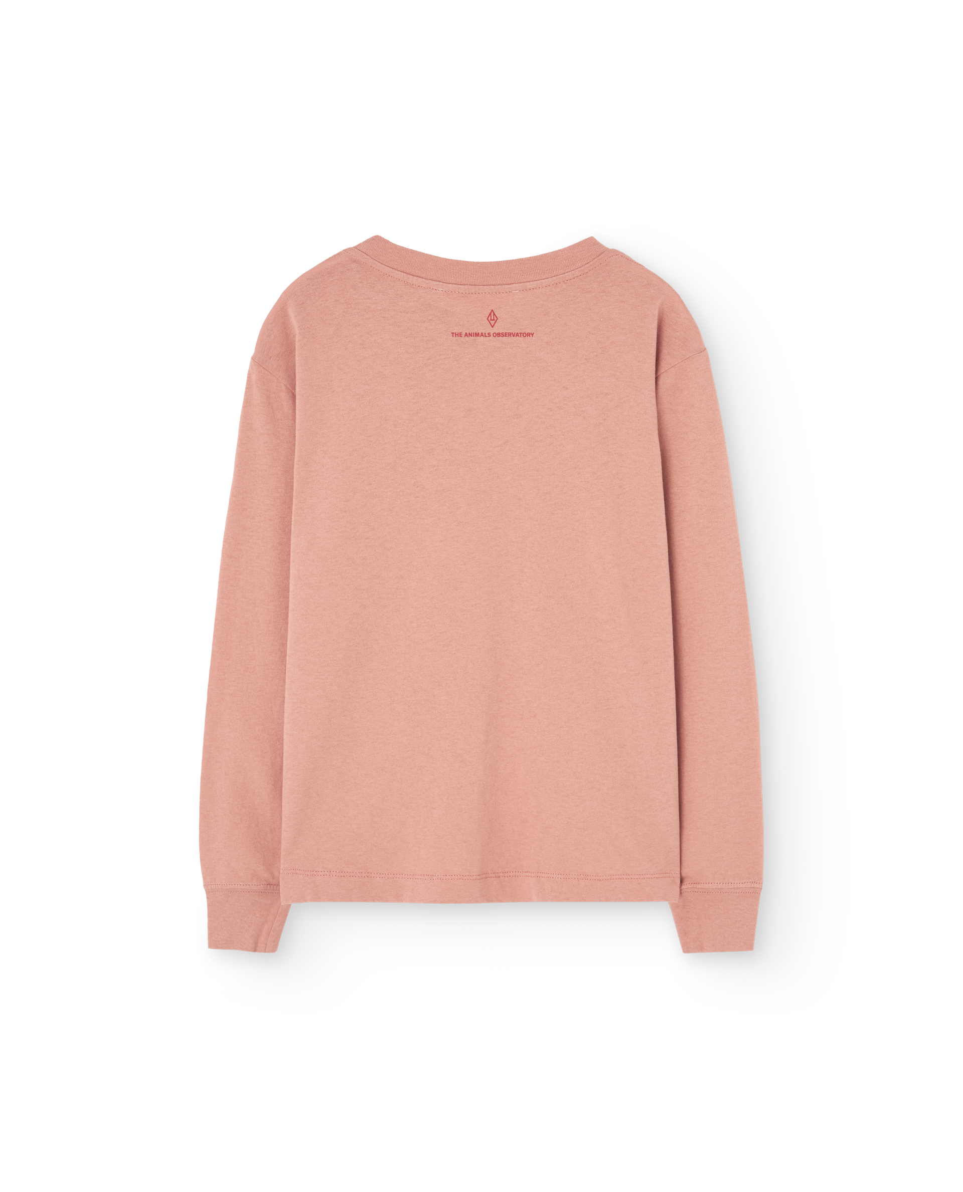 The animals observatory - dog kids longseeve t-shirt - dusty coral