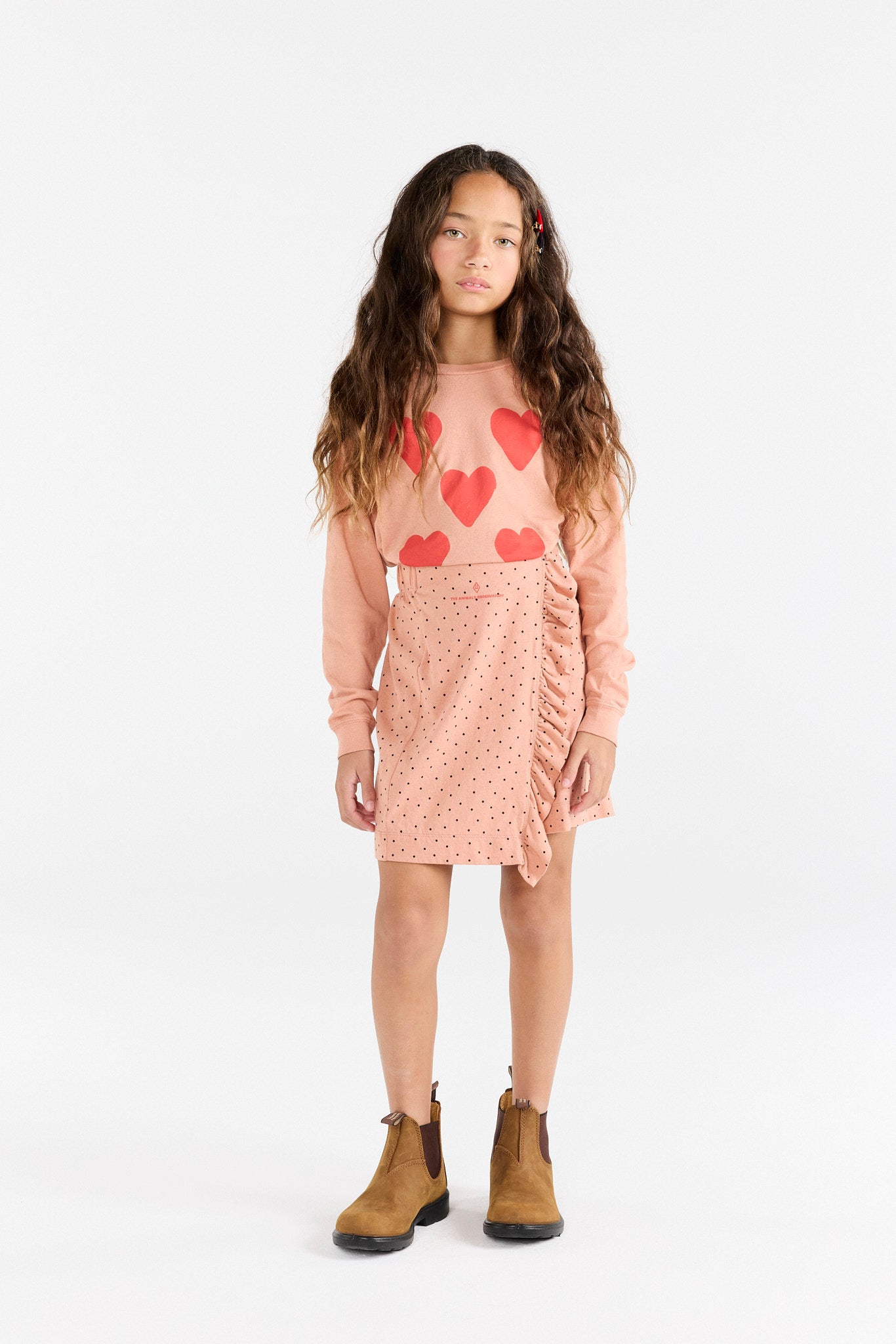 The animals observatory - manatee kids skirt - dusty coral