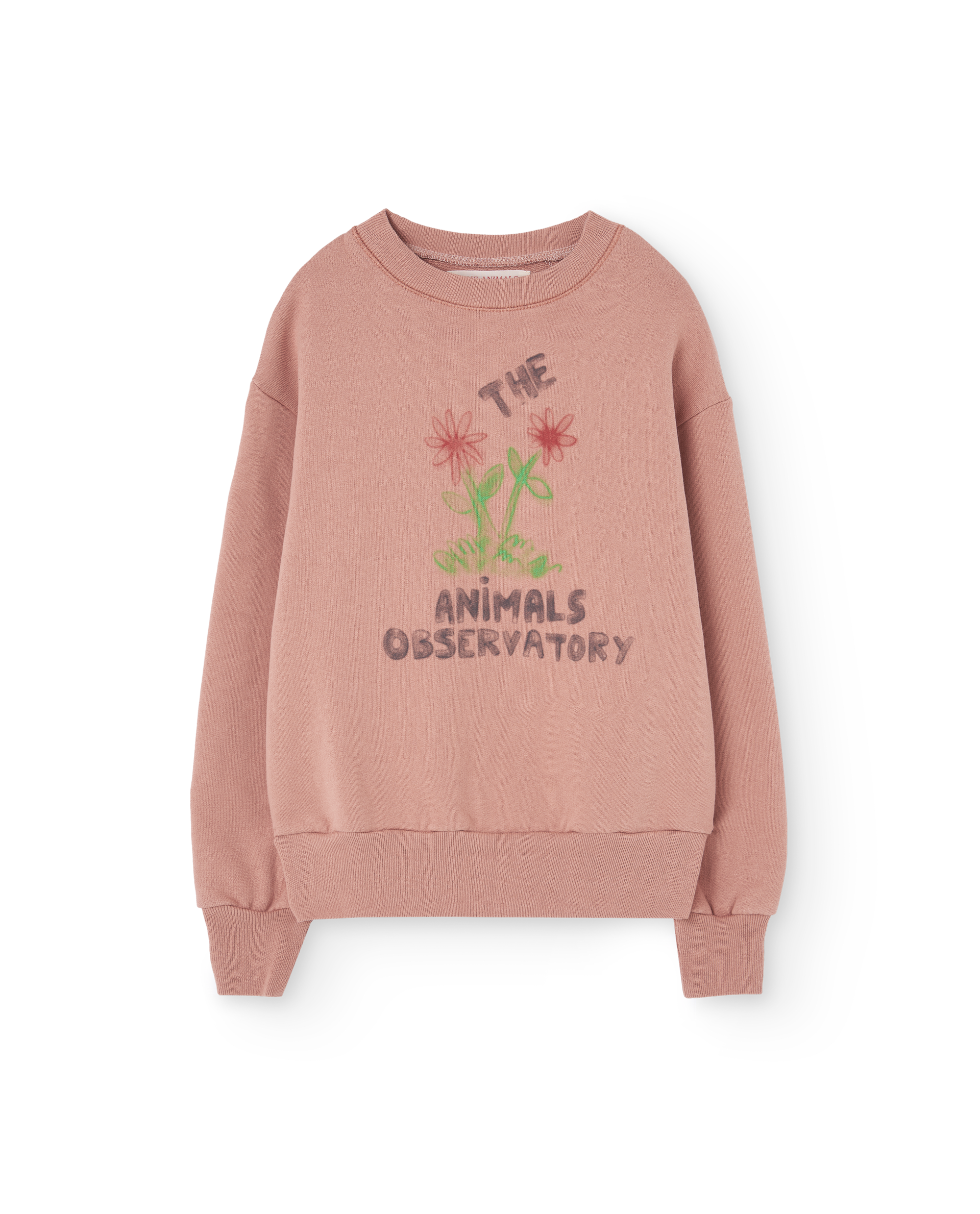 The animals observatory - bear kids sweatshirt - dusty coral
