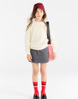 The animals observatory - swan kids skirt - dark grey