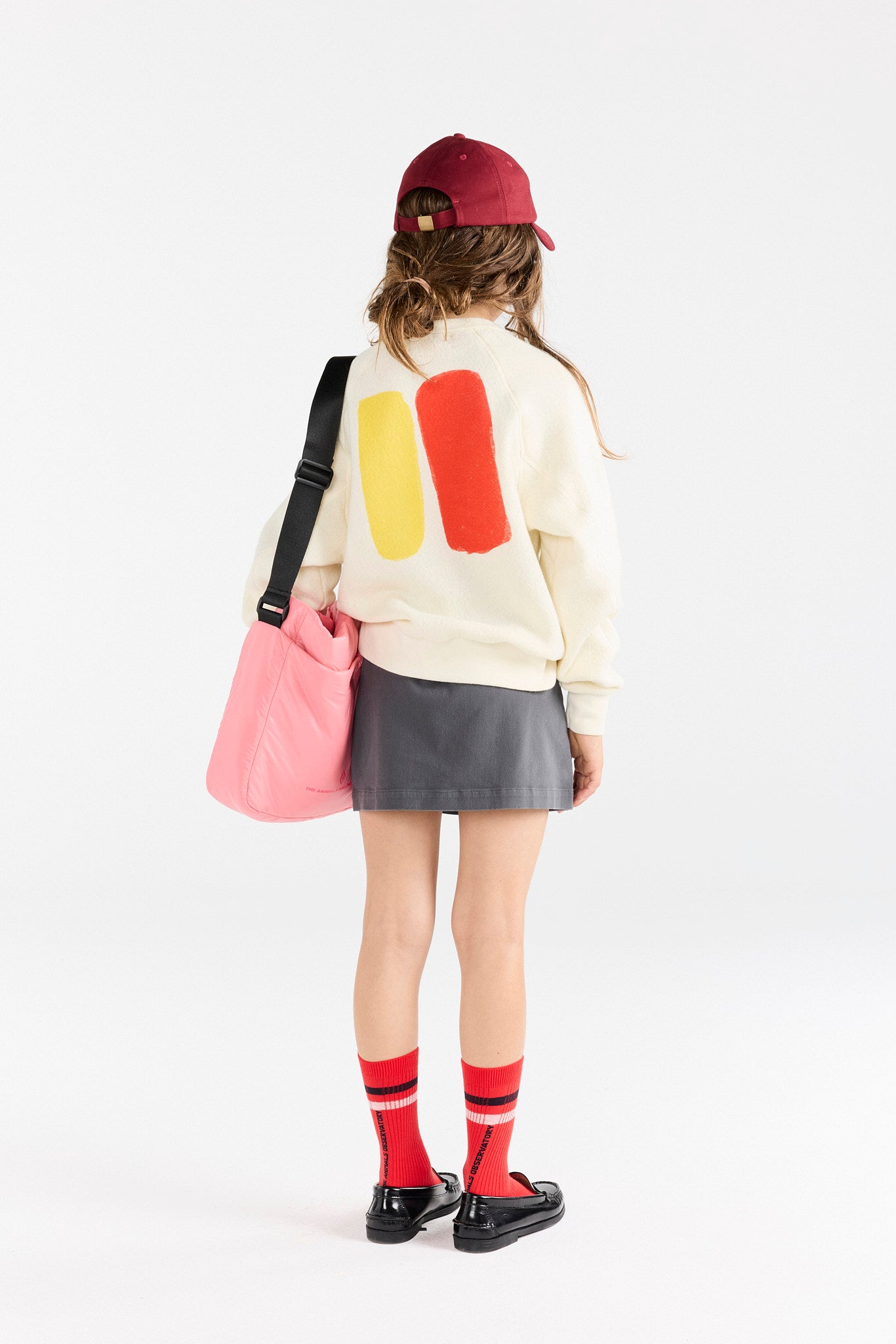 The animals observatory - swan kids skirt - dark grey