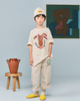 The animals observatory - kids - collie t-shirt - raw white