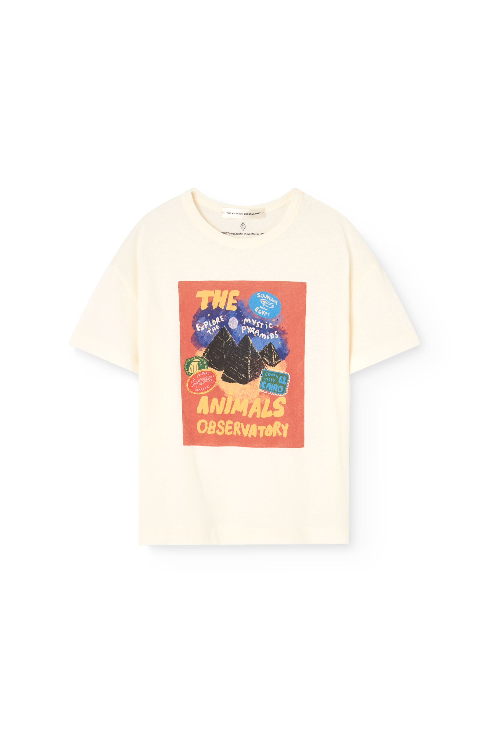 The animals observatory - kids - dunker t-shirt - white