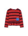 The animals observatory - kids - scamper longsleeve - red