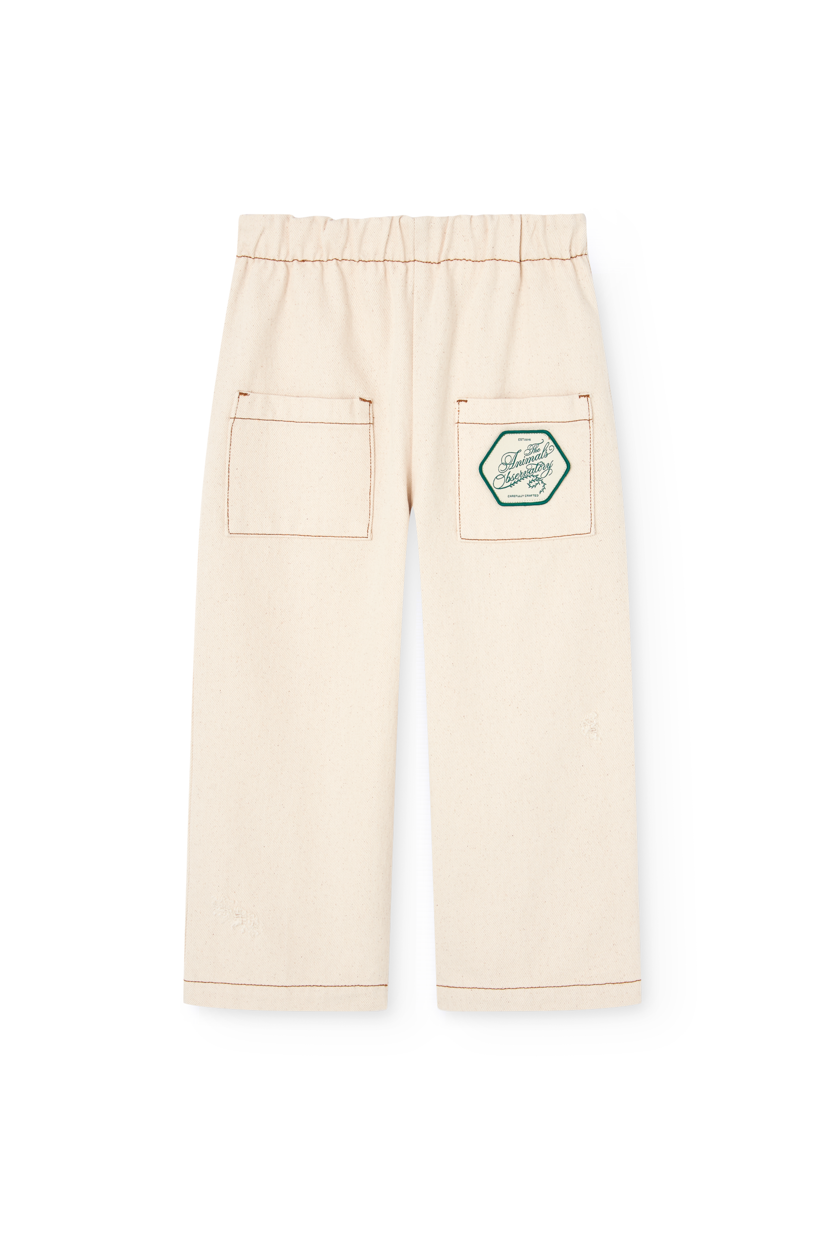 The animals observatory - kids - emu pants - raw white