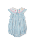 Goldie + Ace - sailor stripes ava collared romper