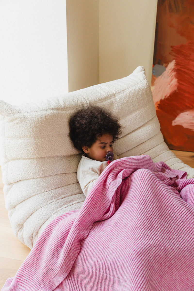 Hvid - Blanket Gaston - cotton candy