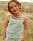 Gingersnaps - Gabriella Top with Cross-Stitch Embroidery & Scalloped Edges