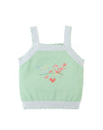Gingersnaps - Gabriella Top with Cross-Stitch Embroidery & Scalloped Edges