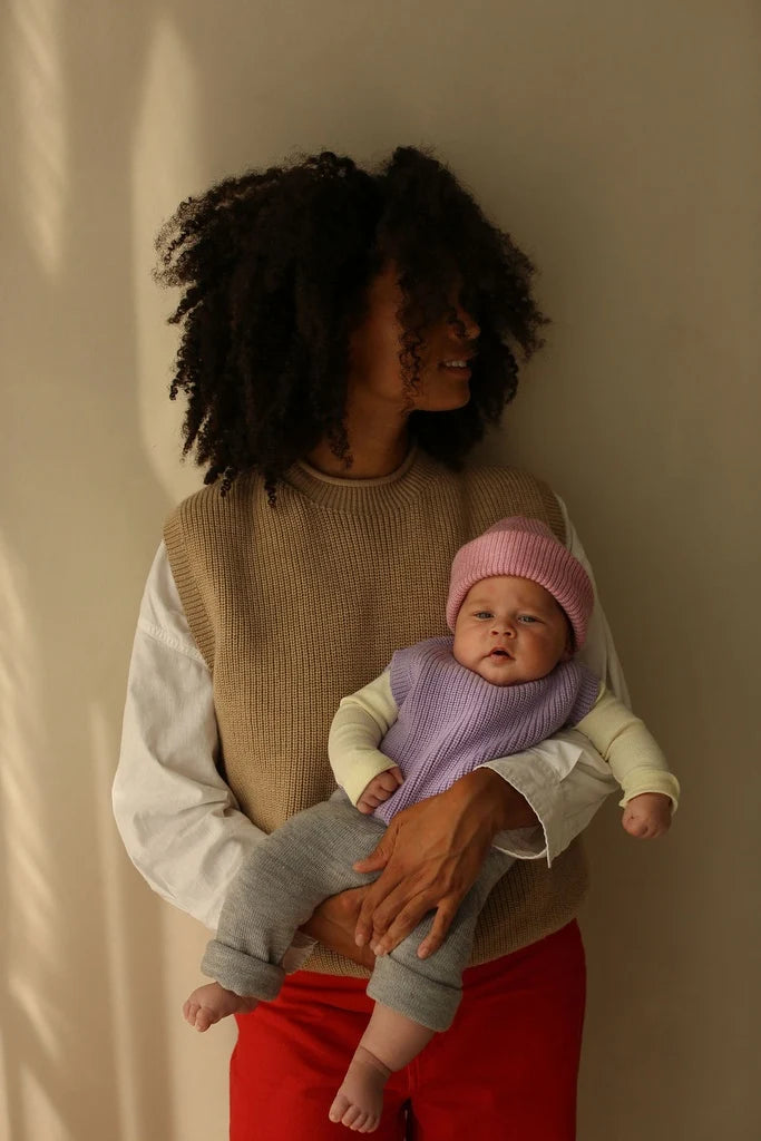 Hvid - wool pants - guido - grey melange