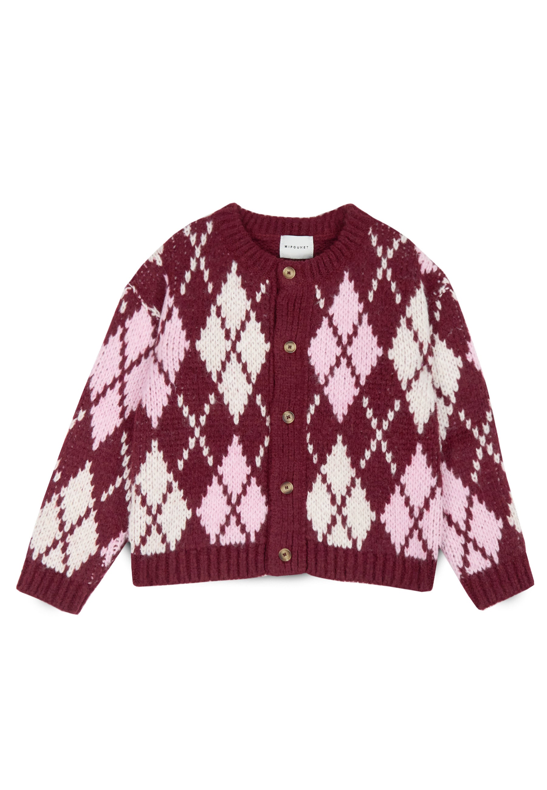 Mipounet - Dina knit cardigan - aubergine