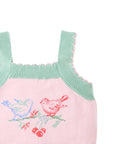 Gingersnaps - Baby Rosé Combed Cotton Knit Top with Heart Intarsia Design