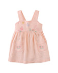 Gingersnaps - Baby Kayla Apron Dress with Bunny Embroidery