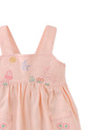 Gingersnaps - Baby Kayla Apron Dress with Bunny Embroidery