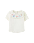 Gingersnaps - Baby Jurin Embroidered Top & Checkered Shorts Set