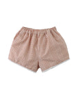 Gingersnaps - Baby Jurin Embroidered Top & Checkered Shorts Set
