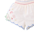 Gingersnaps - Baby Jisoo Shorts with Scalloped Edges & Butterfly Embroidery