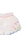 Gingersnaps - Baby Jisoo Shorts with Scalloped Edges & Butterfly Embroidery
