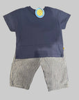 Hygge Selection - bebe pintuck tee - navy