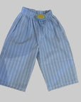 Hygge Selection - air stripe wide pants - sky